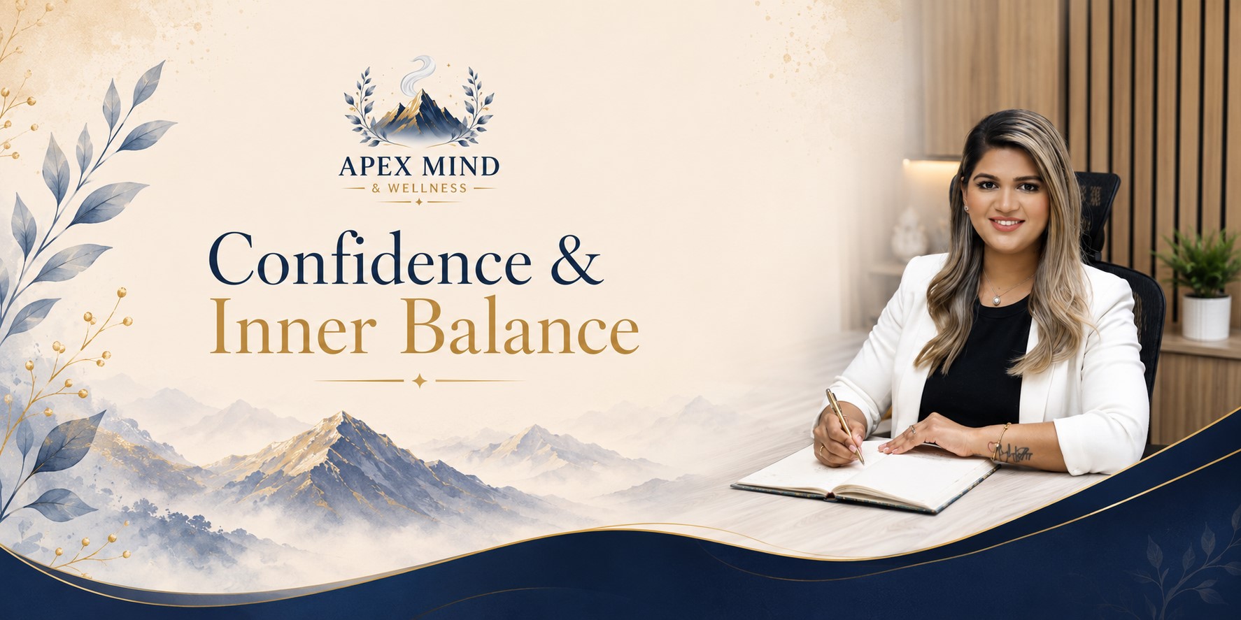 Apex Mind and Wellness confidence and inner balance hero banner